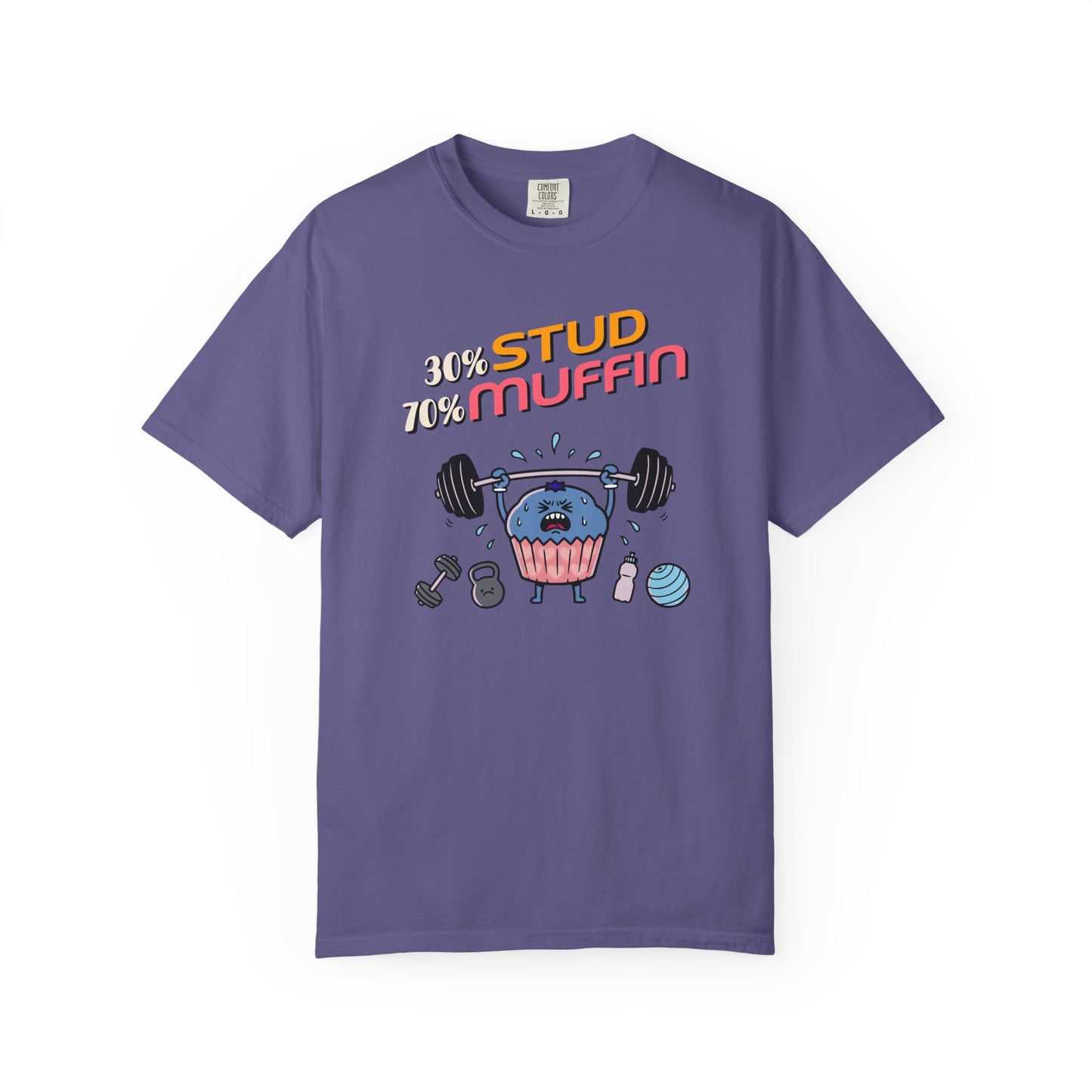 "Stud Muffin" T-Shirt — Cute Funny Gym Cupcake Fitness Design