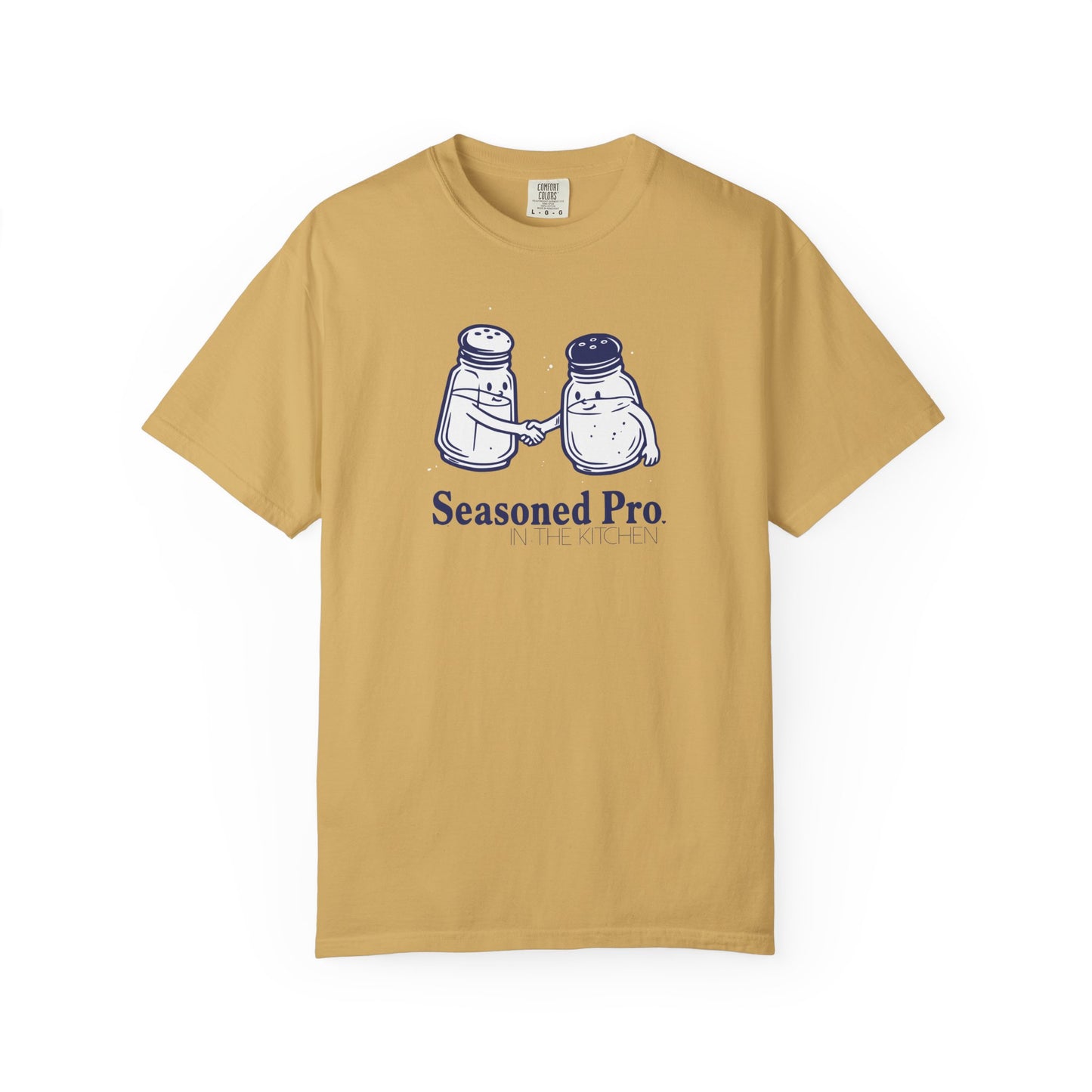 "Seasoned Pro in the Kitchen" T-Shirt — Funny Salt & Pepper Shakers Chef Graphic Tee