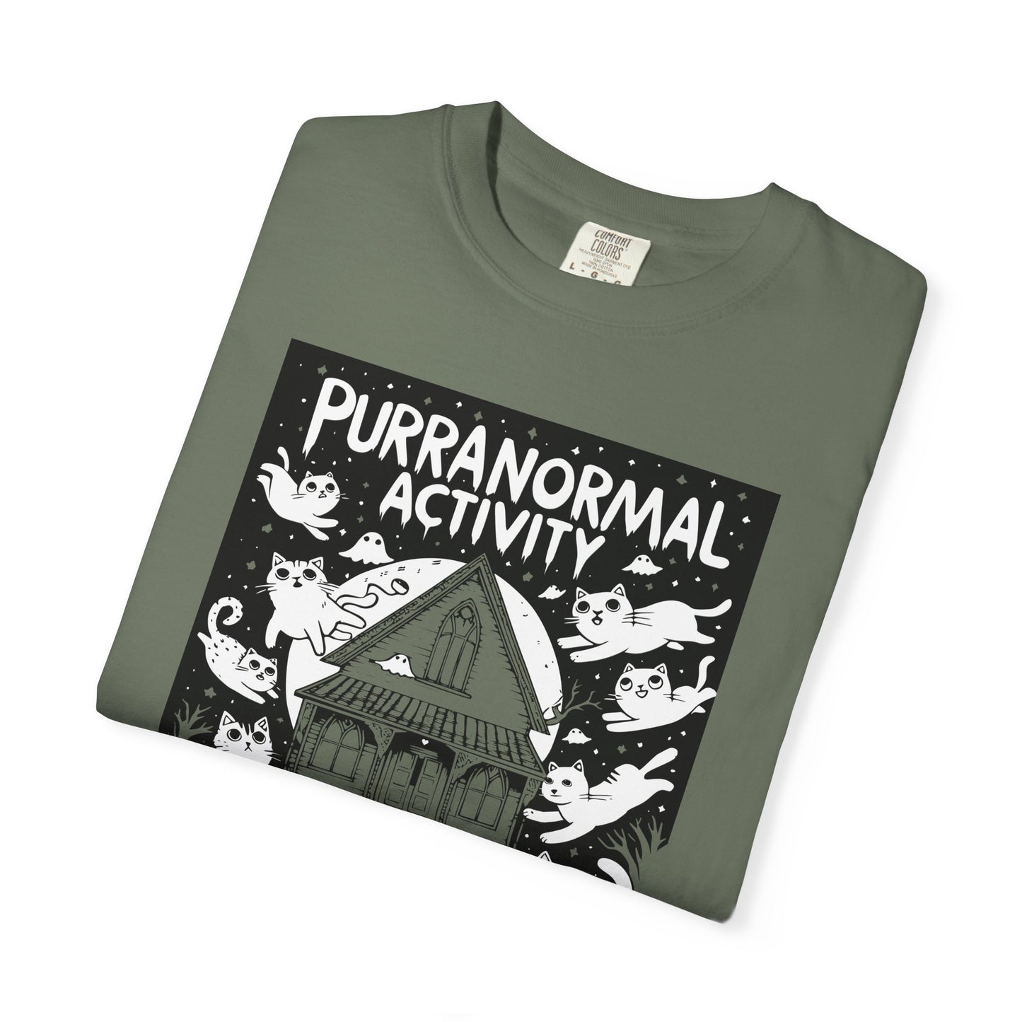 "Purranormal Activity" Cat T-Shirt — Spooky Paranormal Cat Lovers Graphic Tee