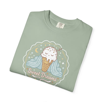 Sweet Dreams Ice Cream T-Shirt — Cute Pastel Dessert Graphic Tee