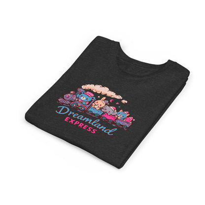 "Dreamland Express" Youth Tee — Cute Train & Animal Crew Kids Shirt