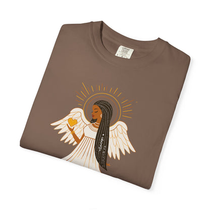 "Love.Hope.Faith. Never give up" T-Shirt - Perseverence Angel Graphic Tee