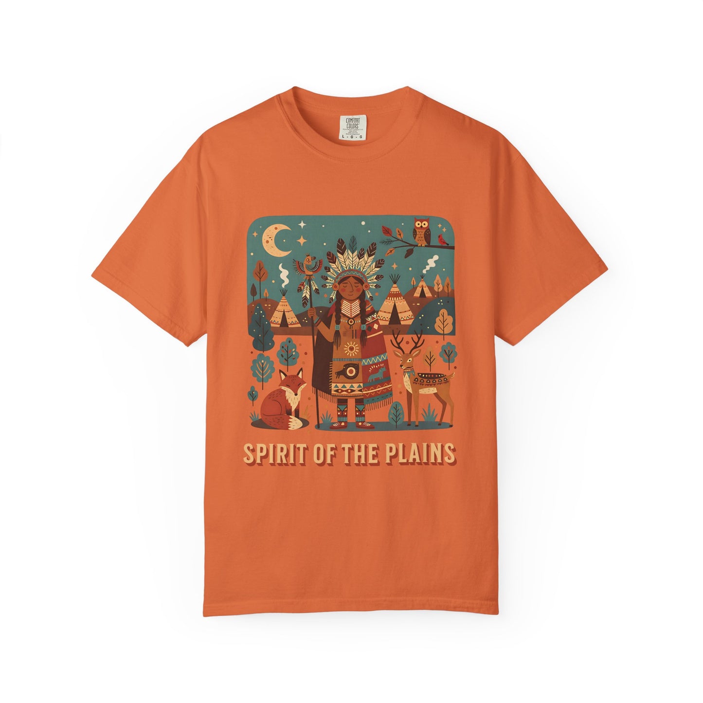 'Spirit of the Plains' T-Shirt — Native-Inspired Spiritual Graphic Tee