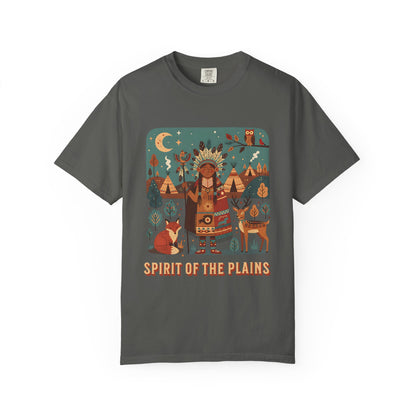 'Spirit of the Plains' T-Shirt — Native-Inspired Spiritual Graphic Tee