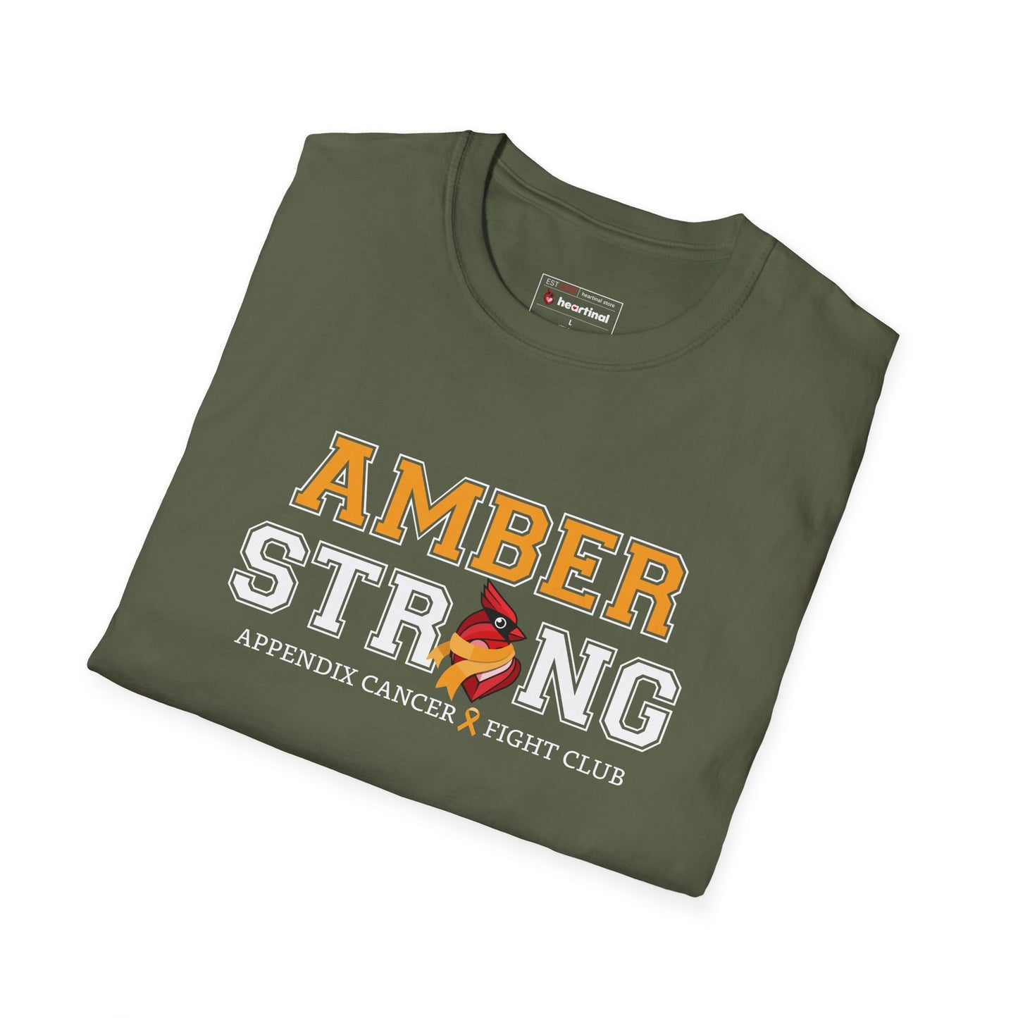 Amber Strong T-Shirt — Appendix Cancer Fight Club Support Tee