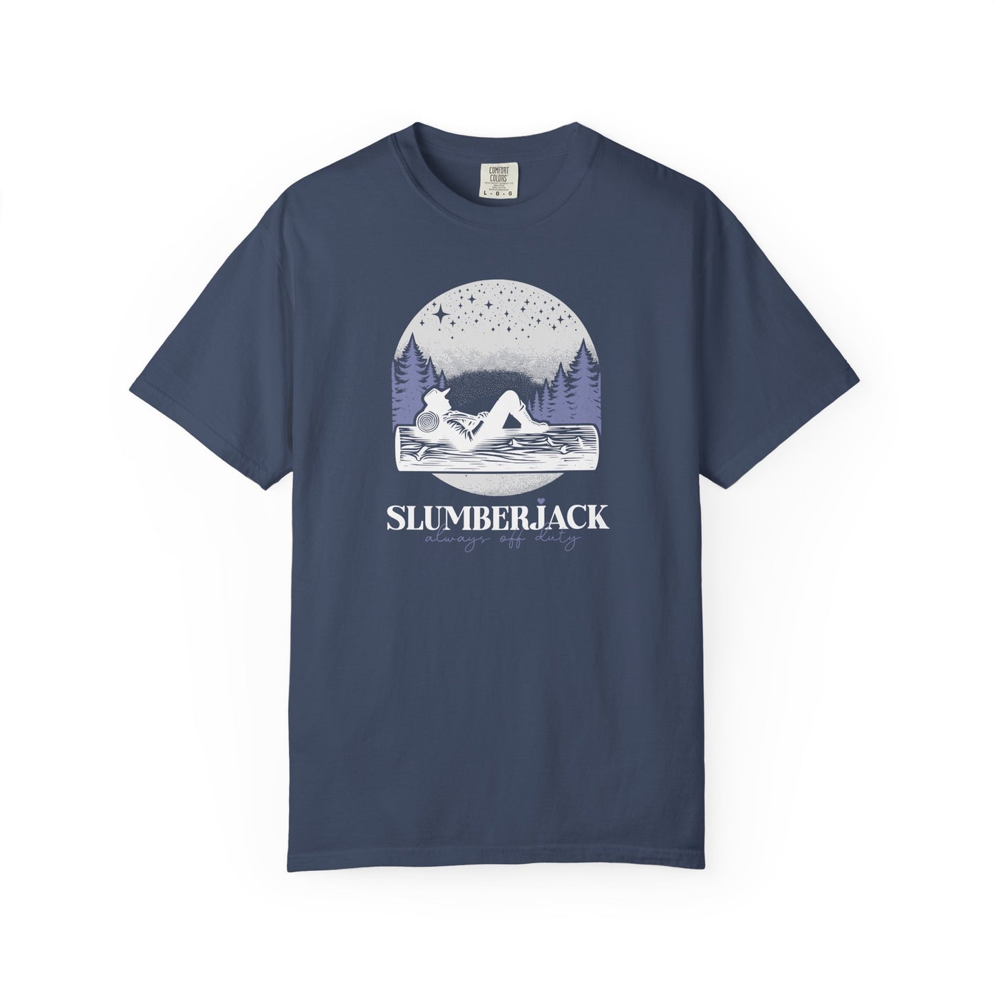 Slumberjack Campfire Graphic T-Shirt — Relaxing Night Sky Outdoor Tee