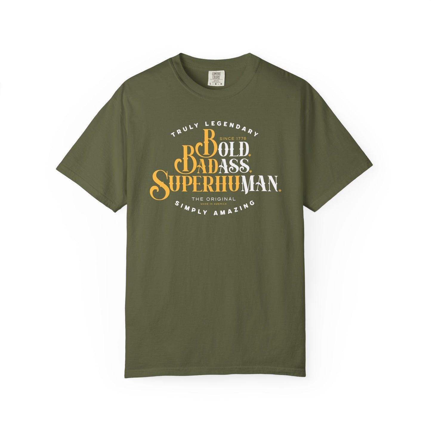 Old Ass Man. Bold Badass Superhuman Graphic Tee — Motivational Vintage Style T-Shirt