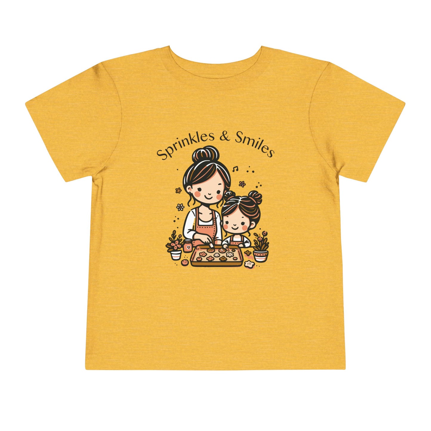 "Sprinkles & Smiles" Toddler Tee —  Mom & Me Baking Graphic Shirt