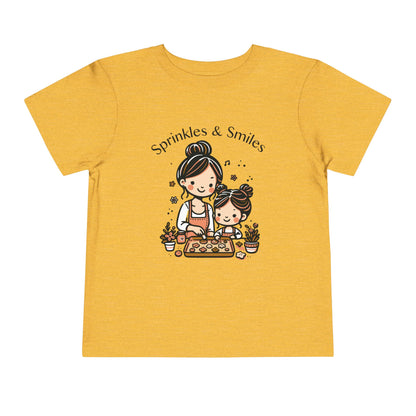 "Sprinkles & Smiles" Toddler Tee —  Mom & Me Baking Graphic Shirt