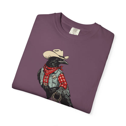 "Cawboy" Couples Tee — Western Crow Cowboy Graphic T-Shirt