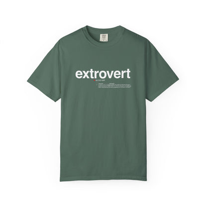Extrovert T-Shirt — "Extrovert" Front + Nutrition Facts Back Graphic Tee