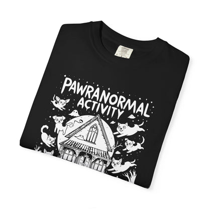 "Pawranormal Activity" Dog T-Shirt - Haunted House Fun Graphic Tee