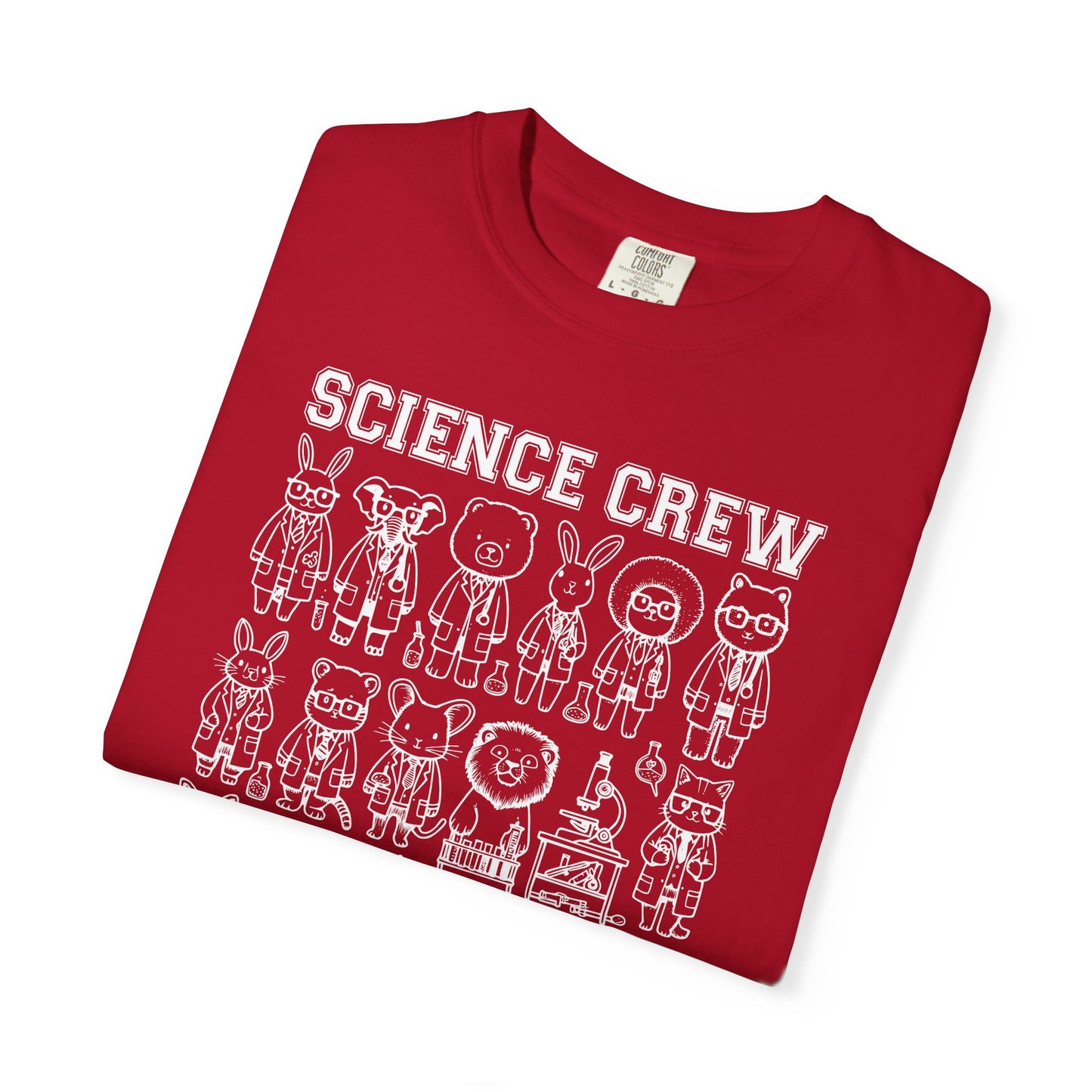 "Science Crew: Class of CO₂" T-Shirt - Cartoon Chemistry Cute Animal Tee