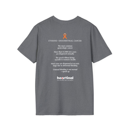 Peach Strong T-Shirt — Uterine Endometrial Cancer Fight Club Awareness Tee