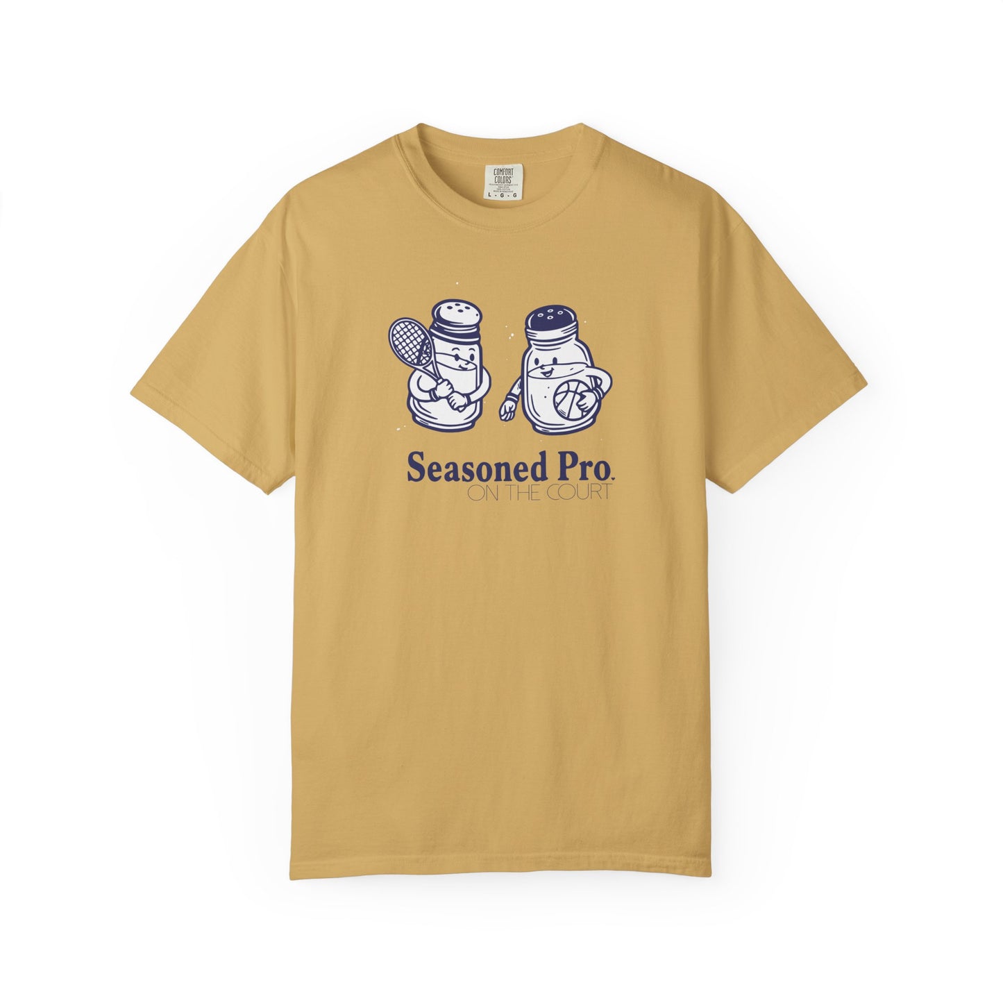 "Seasoned Pro on the Court" T-Shirt — Cute Salt & Pepper Shakers Athletic Graphic Tee