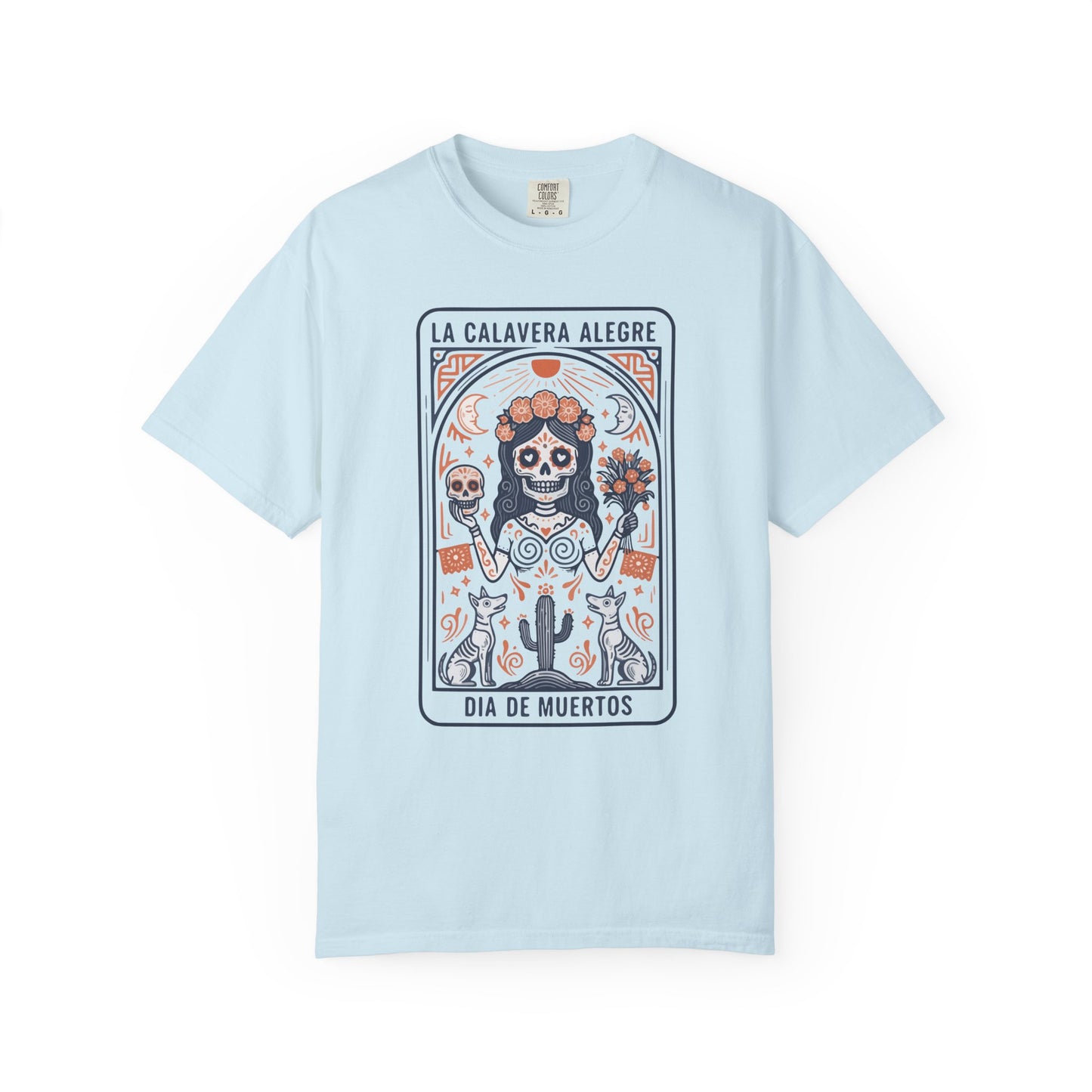 "La Calavera Alegre" T-Shirt — Día de Muertos Day of the Dead Graphic Tee