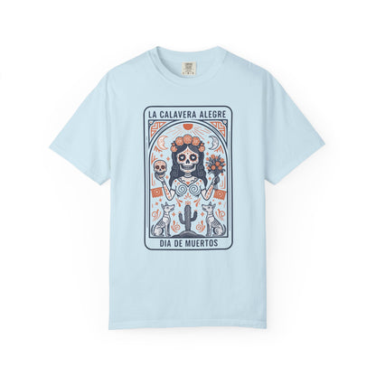"La Calavera Alegre" T-Shirt — Día de Muertos Day of the Dead Graphic Tee