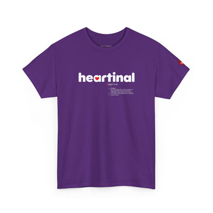 heartinal® "Heart on Your Sleeve" T-Shirt — Wordmark Logo Front with "Nutrition Facts" Back Tee