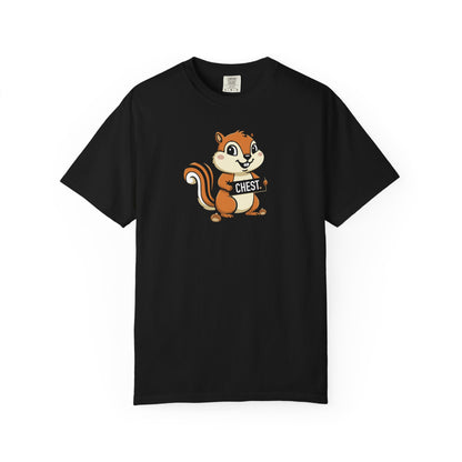"Chestnuts: Chest" Couples Tee - Chipmunk Censored 'CHEST' Chestnut Graphic T-Shirt