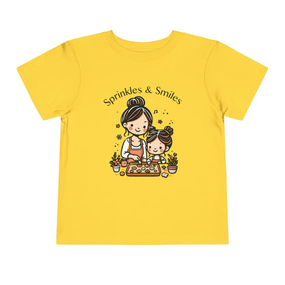 "Sprinkles & Smiles" Toddler Tee —  Mom & Me Baking Graphic Shirt