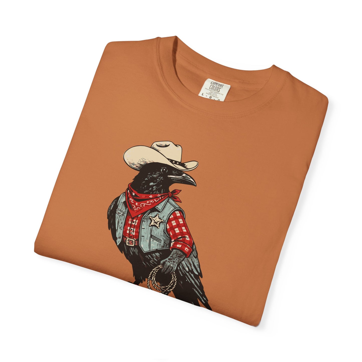 "Cawboy" Couples Tee — Western Crow Cowboy Graphic T-Shirt