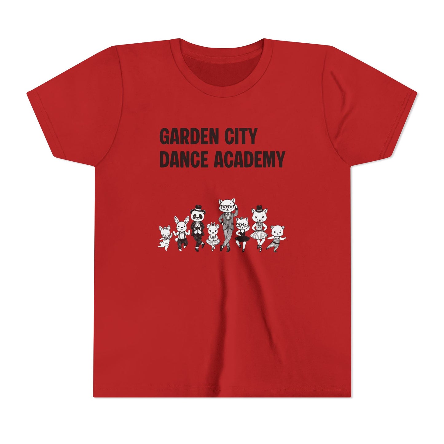 "Garden City Dance Academy" Youth Tee — Kids Dance Club Cartoon Dancers T-Shirt