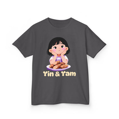 "Yin & Yam" Youth Tee — Cute Girl Sweet Potato Graphic Kids T‑Shirt
