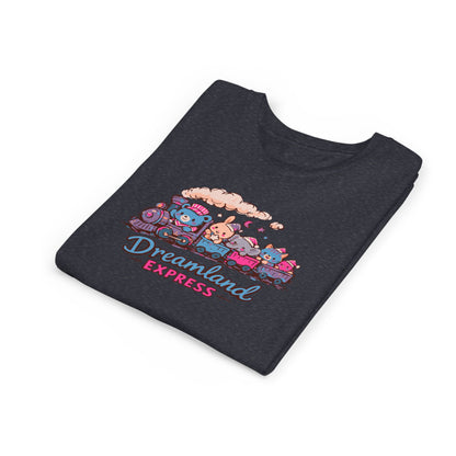 "Dreamland Express" Youth Tee — Cute Train & Animal Crew Kids Shirt