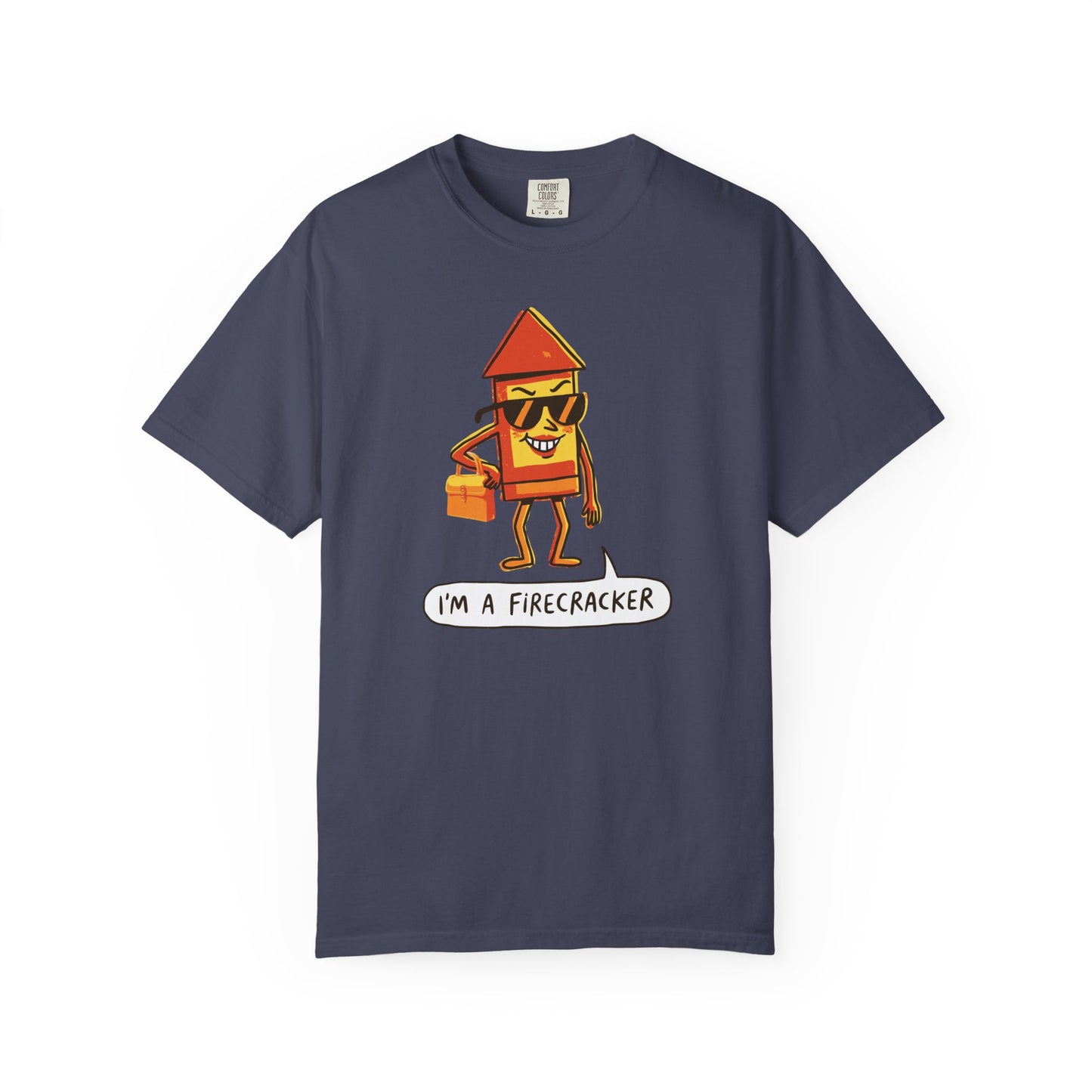"I’m a Firecracker" Cartoon T-Shirt —  Funny Explosive Persona Tee