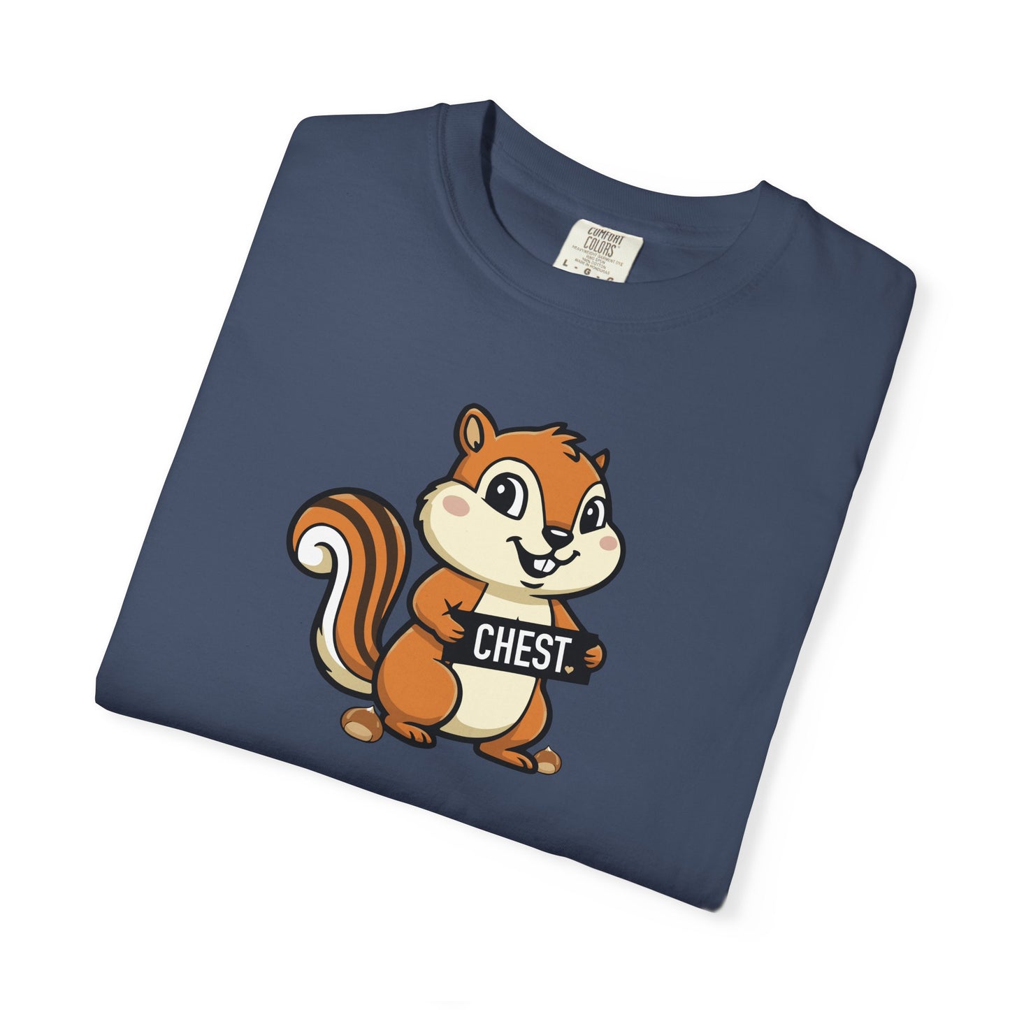 "Chestnuts: Chest" Couples Tee - Chipmunk Censored 'CHEST' Chestnut Graphic T-Shirt