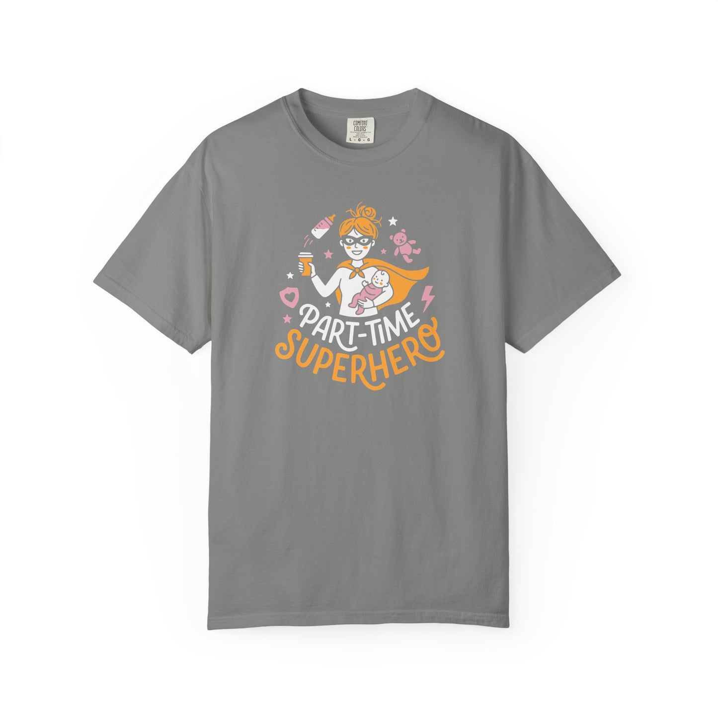 Part-Time Superhero Mom T-Shirt — Cute Nursing & Momlife Graphic Tee