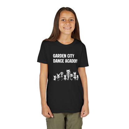 "Garden City Dance Academy" Youth Tee — Kids Dance Club Cartoon Dancers T-Shirt