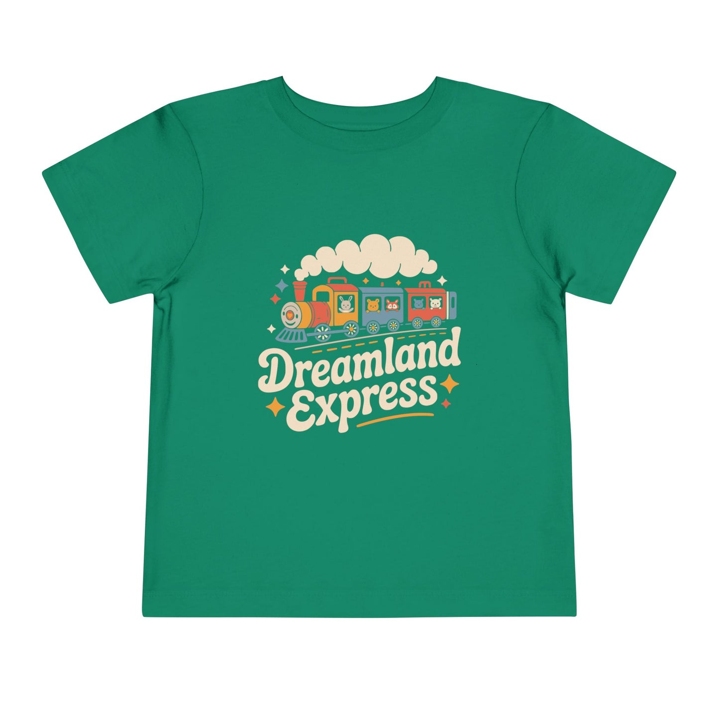 "Dreamland Express" Toddler Tee — Cute Train Kids Graphic T-Shirt