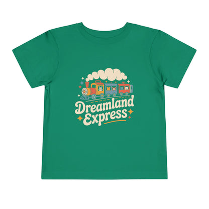 "Dreamland Express" Toddler Tee — Cute Train Kids Graphic T-Shirt
