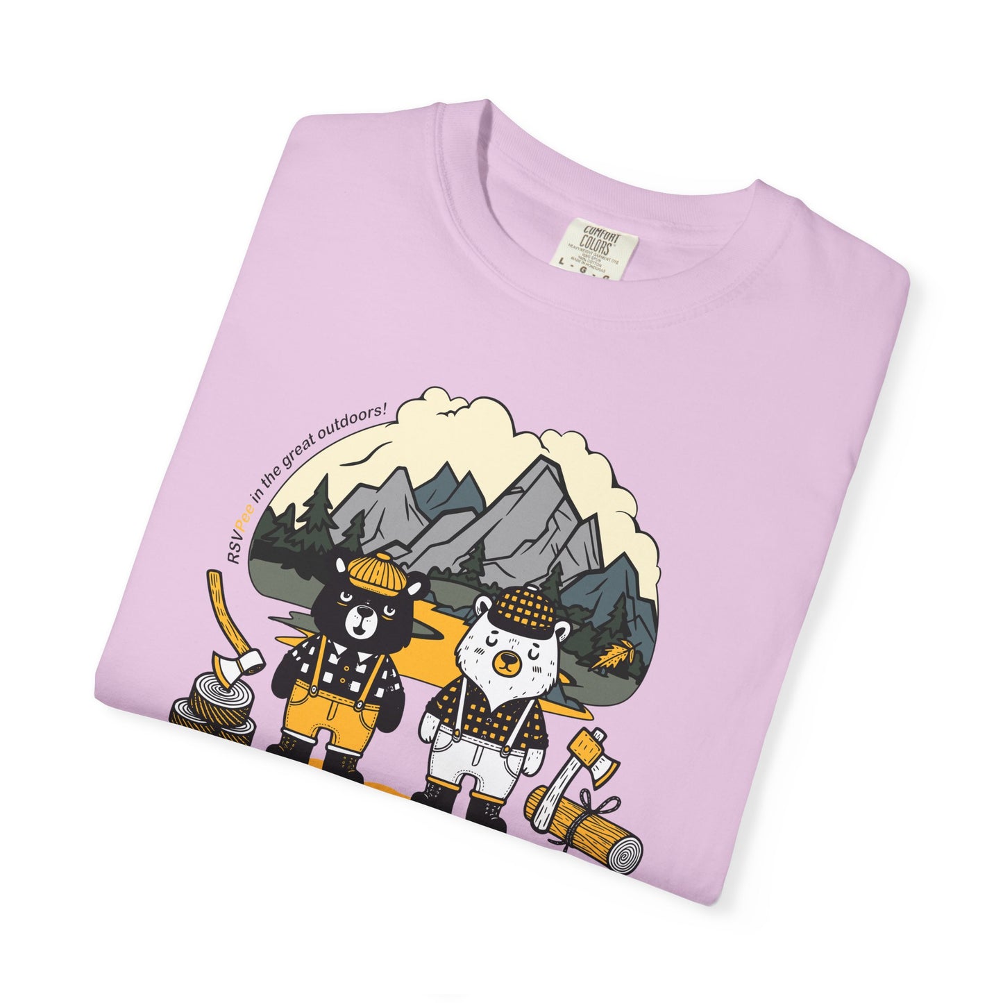 Slumberjack Party T-Shirt — Outdoor Pee Lumberjack Mountain Bears Graphic Tee