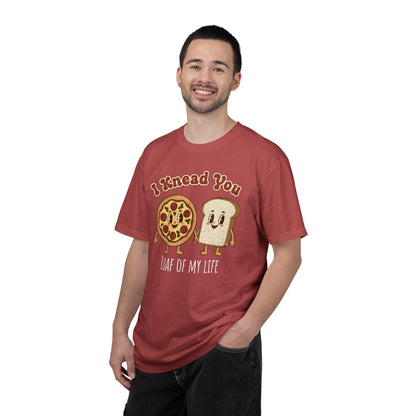 "I Knead You - Loaf of my life" Pizza & Bread T-Shirt — Cute Bakery Pun Tee