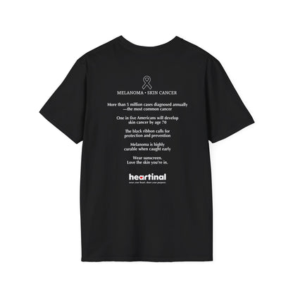 Black Ribbon Strong T-Shirt — Skin Cancer Fight Club Awareness Tee