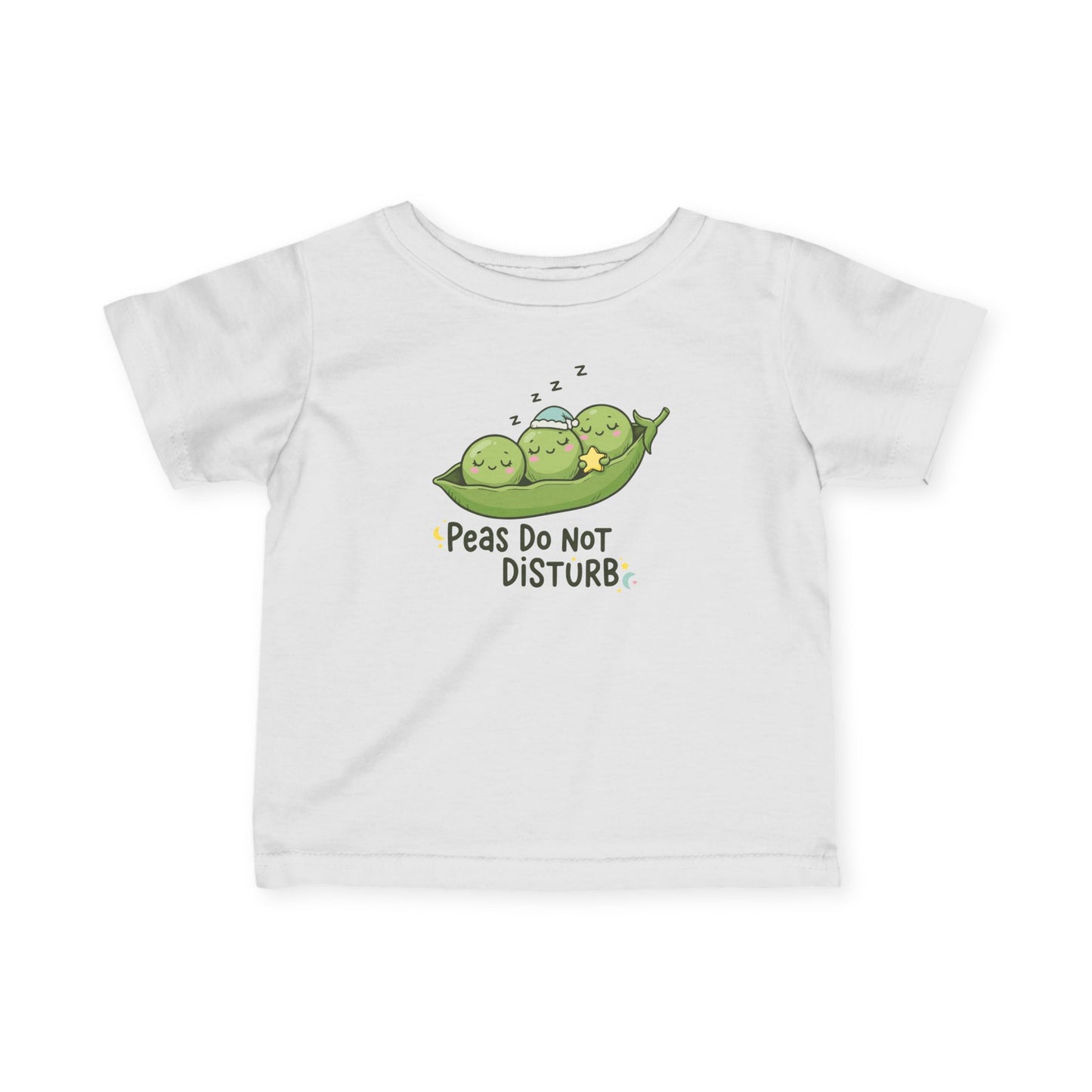 "Peas Do Not Disturb" Infant Tee — Cute Sleeping Peas Baby Shirt