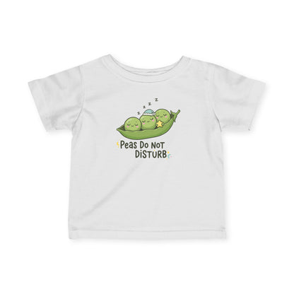 "Peas Do Not Disturb" Infant Tee — Cute Sleeping Peas Baby Shirt