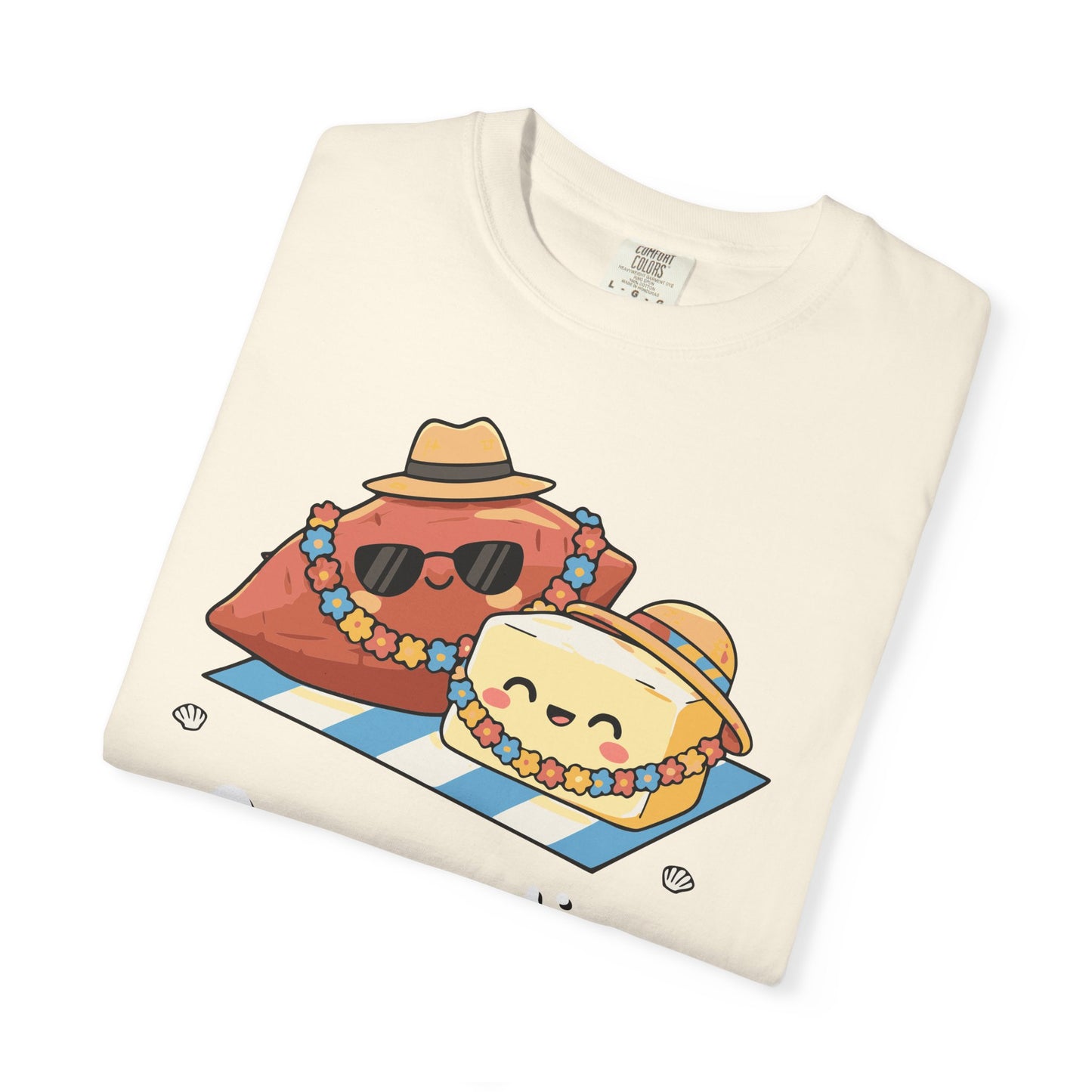 "On vacation with my butter half" Couples Tee —  Cute Vacation Yam Butter Summer T-Shirt