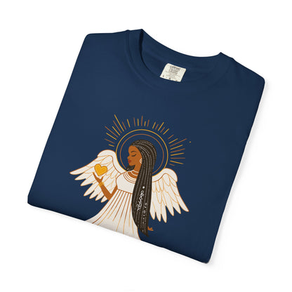 "Love.Hope.Faith. Never give up" T-Shirt - Perseverence Angel Graphic Tee
