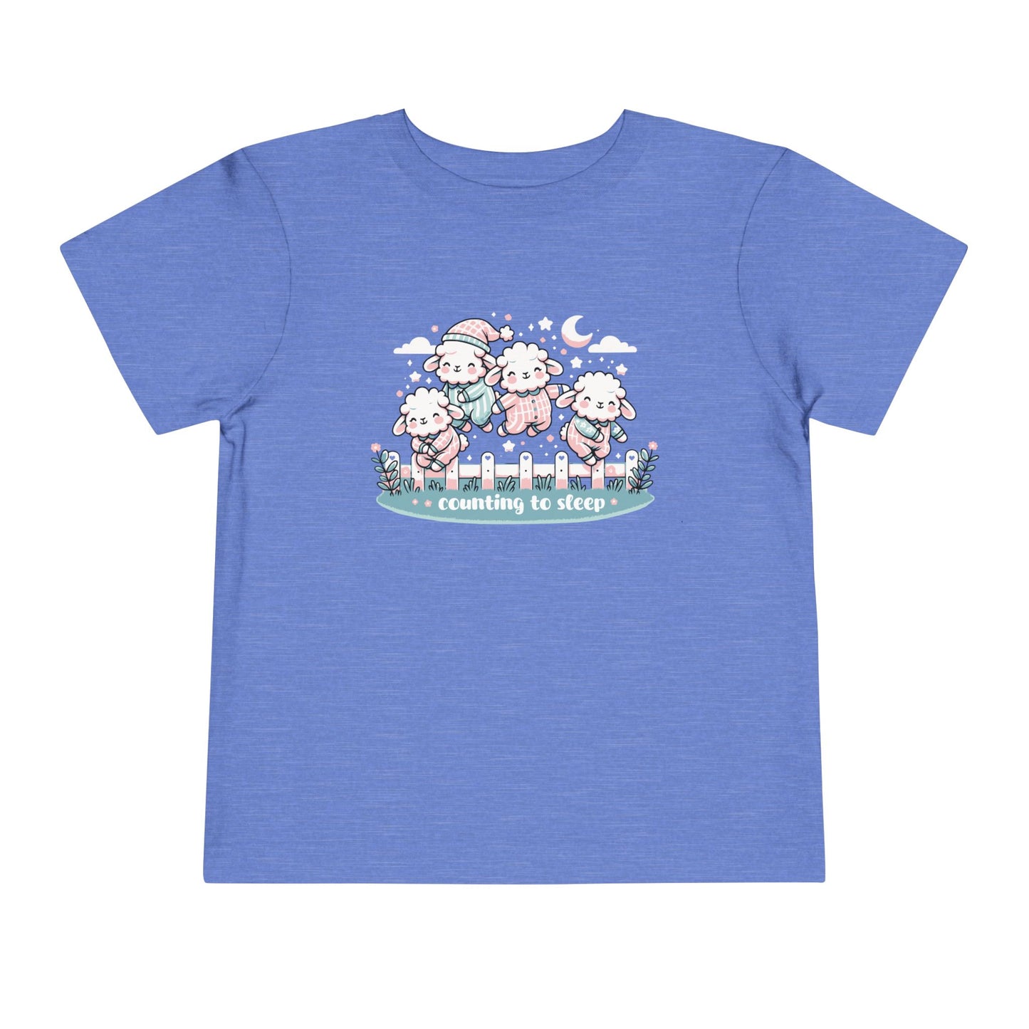 "Counting to Sleep" Toddler Tee — Cute Sleepy Sheep Bedtime Shirt