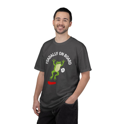 Toadally On Board T-Shirt — Cute Frog Volunteer Graphic Tee