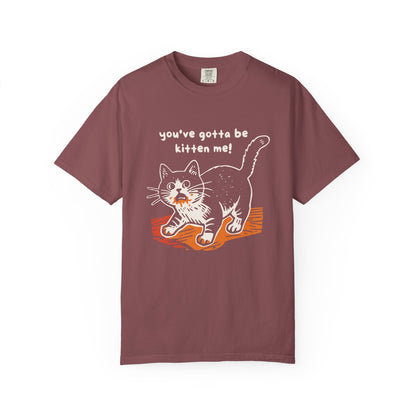 "You've Gotta Be Kitten Me!" Cat Graphic T-Shirt — Cute Retro Playful Kitty Tee