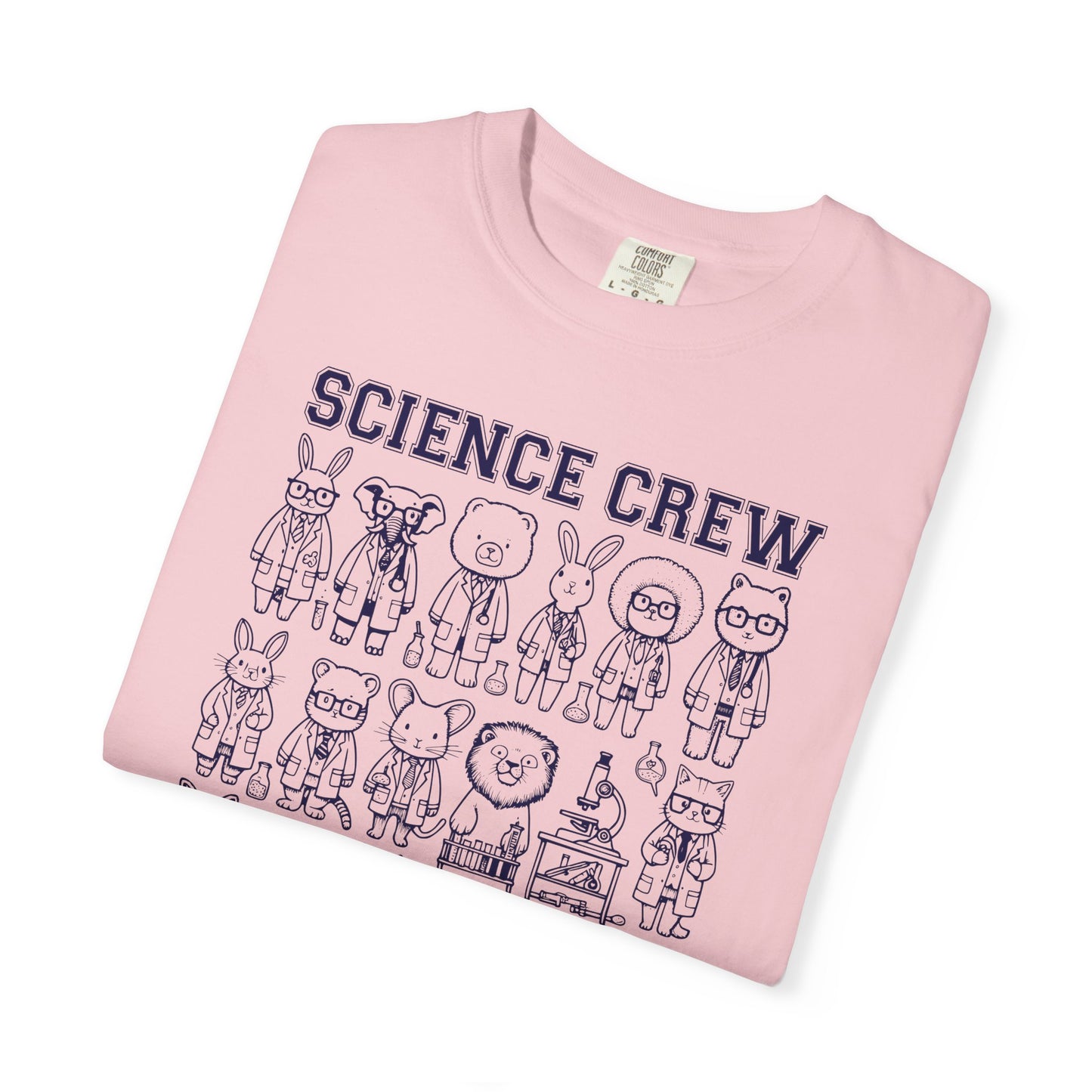 "Science Crew: Class of CO₂" T-Shirt - Cartoon Chemistry Cute Animal Tee