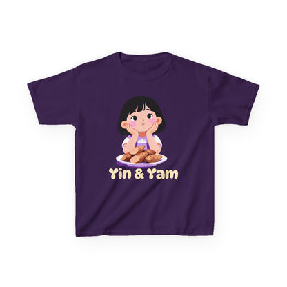 "Yin & Yam" Youth Tee — Cute Girl Sweet Potato Graphic Kids T‑Shirt