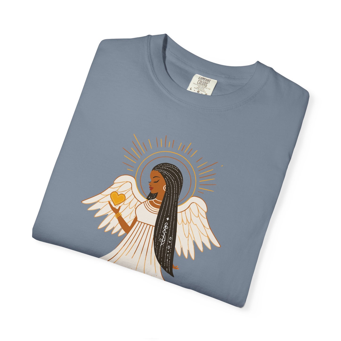 "Love.Hope.Faith. Never give up" T-Shirt - Perseverence Angel Graphic Tee