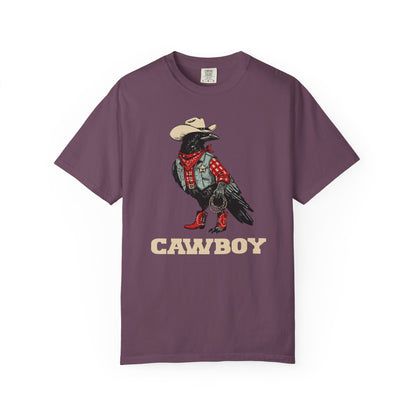 "Cawboy" Couples Tee — Western Crow Cowboy Graphic T-Shirt