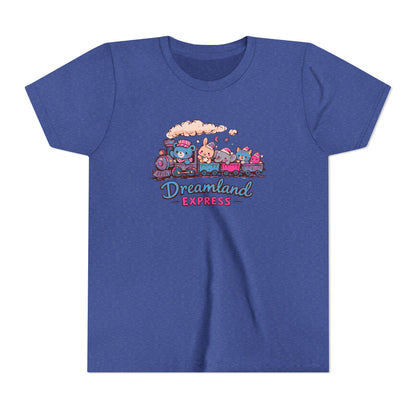 "Dreamland Express" Youth Tee — Cute Train & Animal Crew Kids Shirt