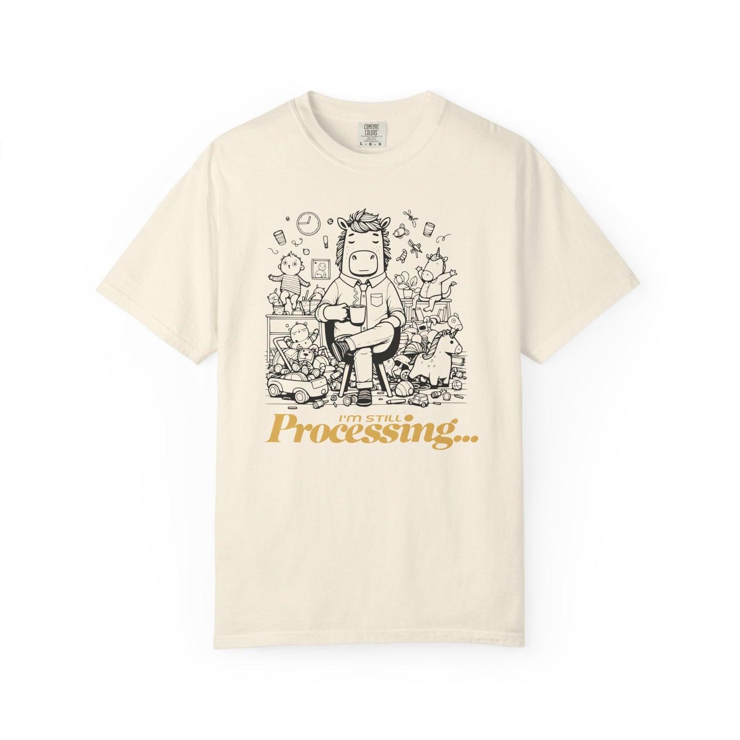 "I'm Still Processing..." T-Shirt - Funny Cartoon Techie Tee